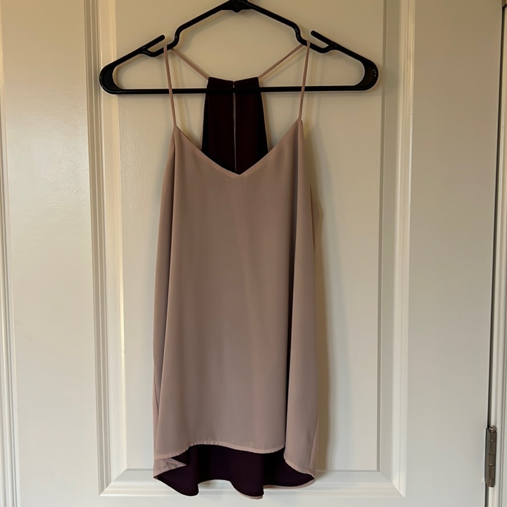 Express Reversible Rose Pink & Plum Purple Camisole Tank S